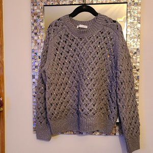 Zara sparkle and Rhinestone Sweater